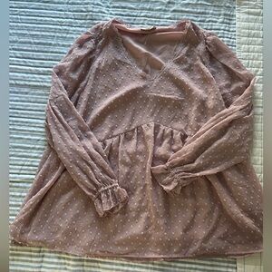 Beautiful mauve top … nwt size 1x